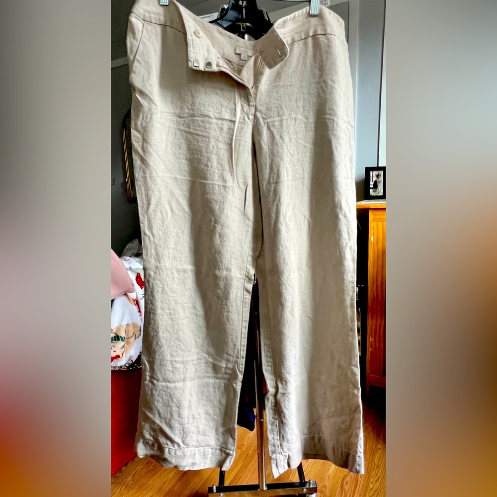 COPY - Loft Linen Beige Pants size 14